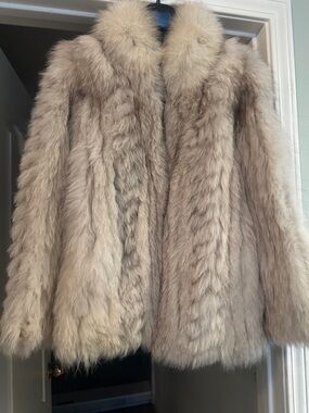 Women's Beige Faux Fur Teddy Jacket - Plush Cream Coat